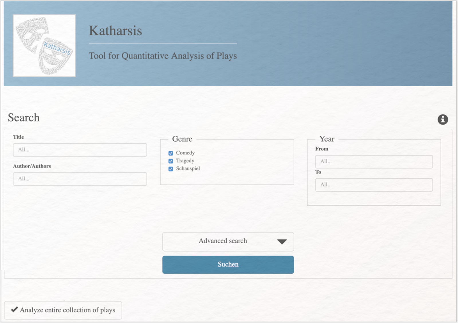 Quantitative Dramenanalyse und Sentimentanalyse mit Katharsis